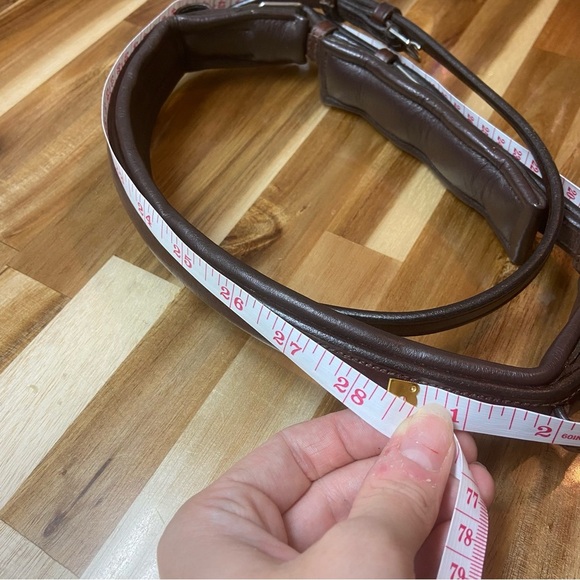 English Bridal Flash Noseband Cavesson Truly Canadian leather Dark brown - Picture 2 of 5